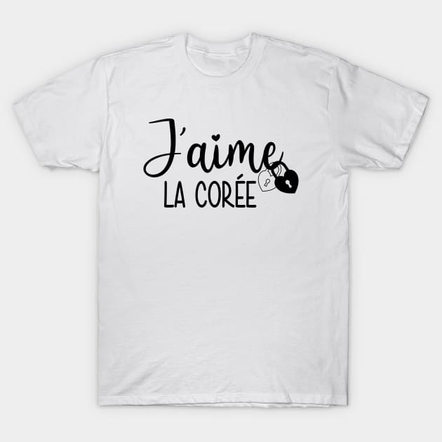 Love Korea - J'aime la Corée T-Shirt by Babush-kat